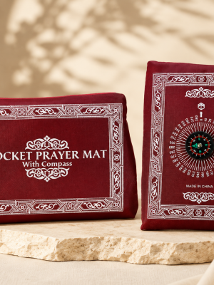 Tapis de Prière de Voyage avec Boussole
