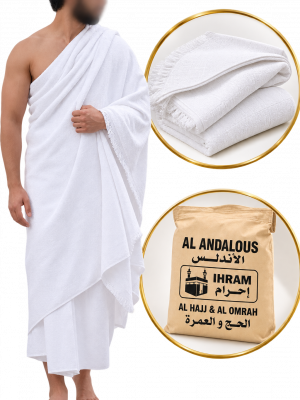 Ihram homme deux pièces sans couture pour le Hajj et la Omra